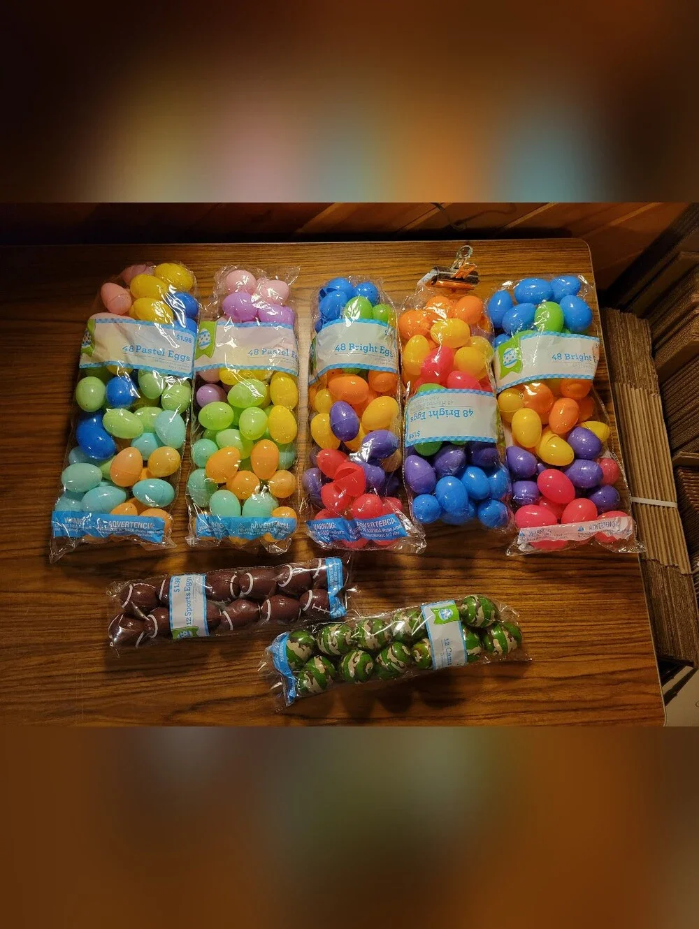 Easter Eggs Varied Colors Size Plastic Empty Bundle Lot Approx 260 Eggs